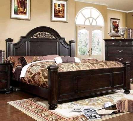 King Size Mahogany wood Beds, bedsides and dressers image 5