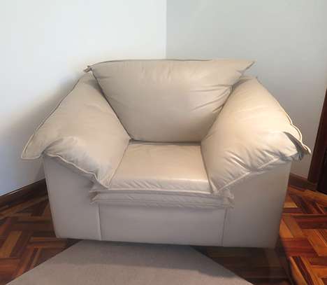 Brand Name! Castro Leather Chair / Imported From The USA image 1