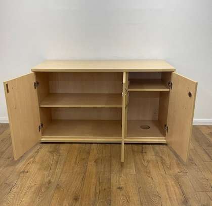 Office Cabinet: Customized Wooden Credenza image 5
