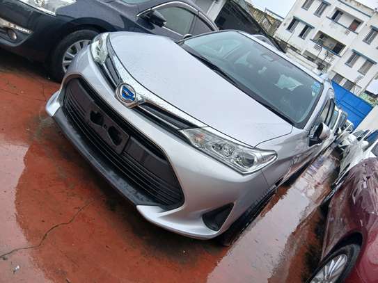 TOYOTA fielder 2018 Silver Hybrid image 1