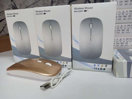 Wireless Rechargeable Mouse ultra slim with LED image 2