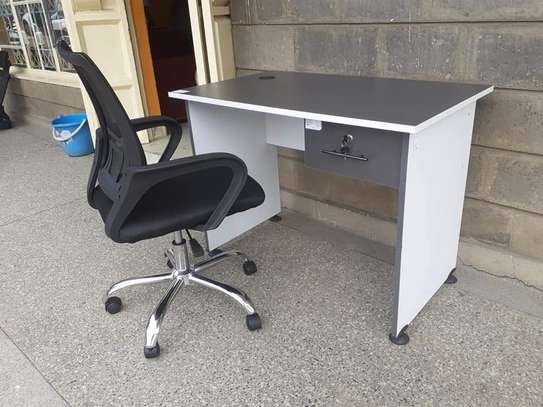 Computer study desk with secretarial chair image 13