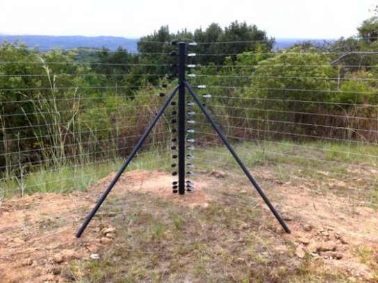 Electric fence top wall insulated posts image 15