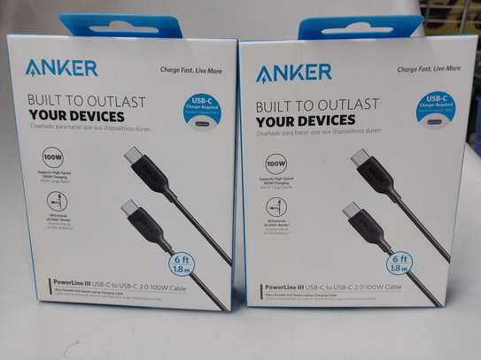 Anker PowerLine III USB-C to USB-C 100w Cable (6ft) 1.8M image 1