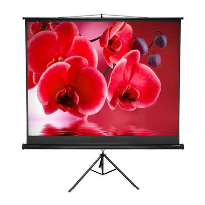 84*84 tripod projection screen for hire image 1