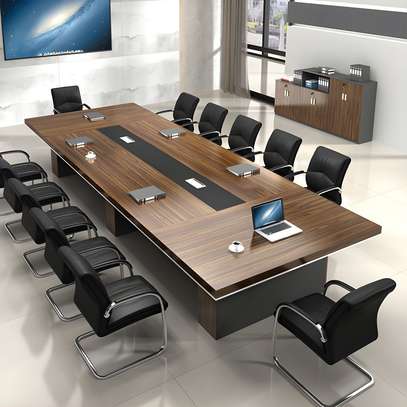 Conference Table: Large 3.5m Meeting Table, Professional Loo image 3