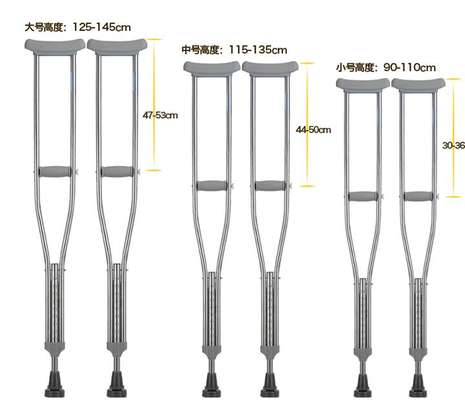 Auxiliary Crutches/ Under Arm Crutches 1 Pair image 1