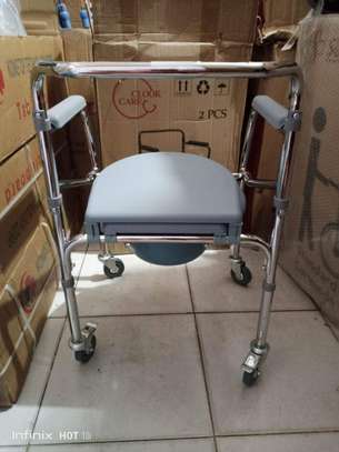 FOLDABLE TOILET SEAT COMMODE W WHEELS SALE PRICES KENYA image 6