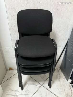 Black Stackable Tosca Chair image 3