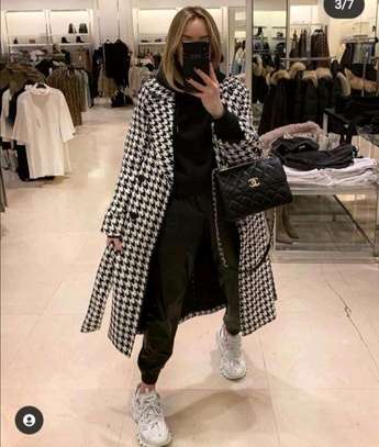 Houndstooth Trench Coats image 2