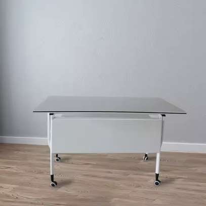 Table: Folding Training Office Table(White) image 5