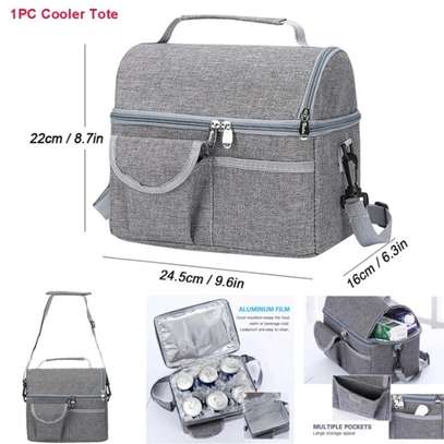Lunch Bag for Adults Cooler Bag with Double Compartments image 1