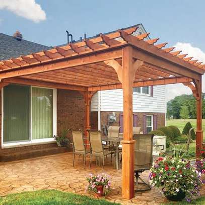 Pergolas timber supply(shaped ,smoothened&sanded) image 3