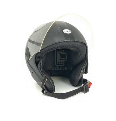 Premium Open Face Motorcycle Helmet , Matt Black image 3