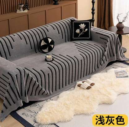 REVERSIBLE CHENILLE COTTON SOFA BLANKETS/COVERS.* image 3