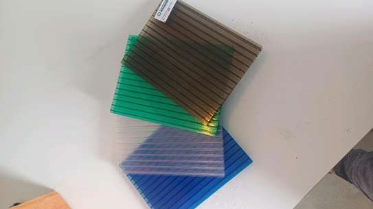 Blue Polycarbonate sheets size 5.8mtrs by 2.1 mtrs image 1