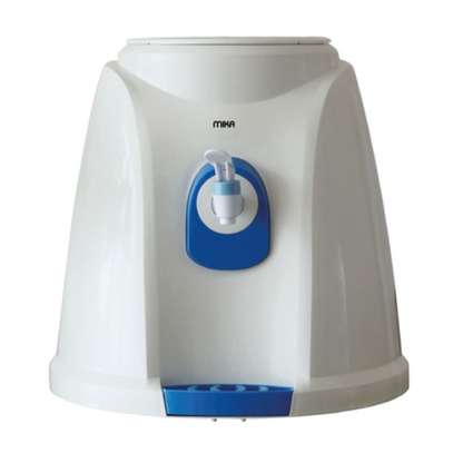 Mika Water Dispenser, Table Top, Normal Only, White & Blue image 1