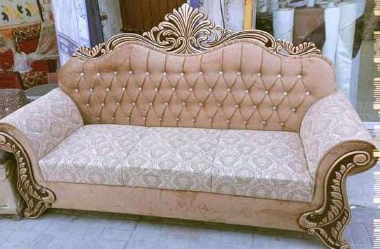 Mahogany wood antique sofa image 1