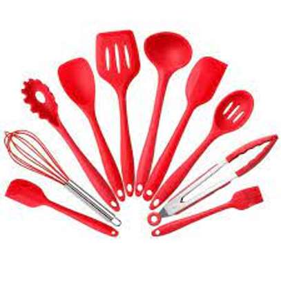 10 Pieces Silicone Cooking & Baking Tool Sets Non-Toxic image 3