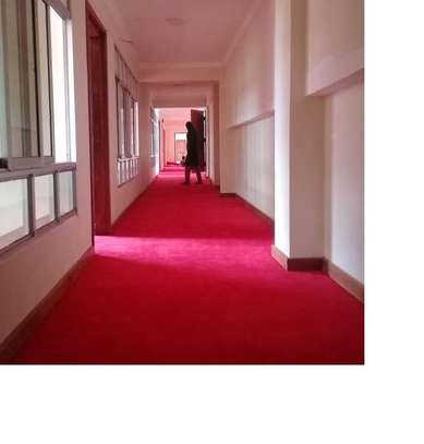Red wall to wall Carpet. image 1