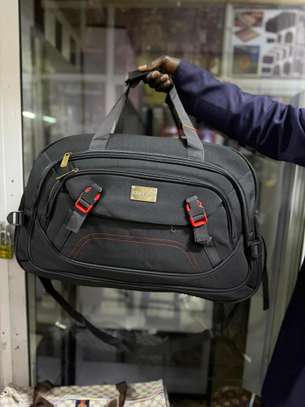 canvas material large multi pockets Travel Duffel Bag image 1