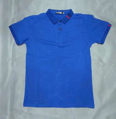 Blue authentic collar tshirts image 1