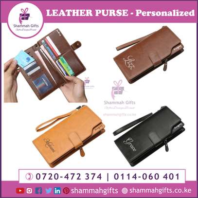 LEATHER PURSE - Personalized image 1
