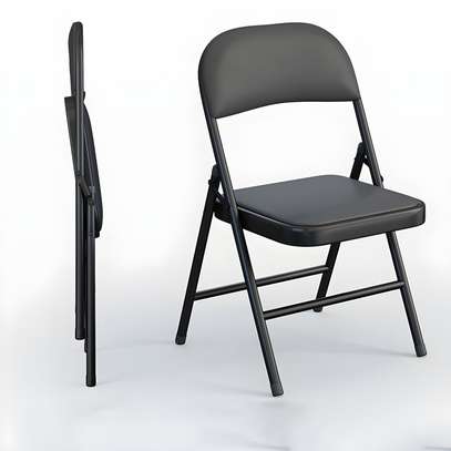 Office Chair: Elegant Modern Black Steel Conference Chair image 4
