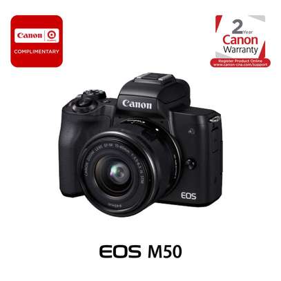 Canon EOS M50 Mark II Mirrorless Digital Camera with 15-45mm image 1