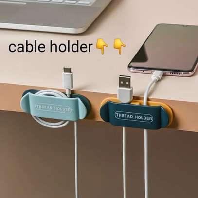 4pcs set Wire Holder/ cable Holder No hooks or holes needed. image 5