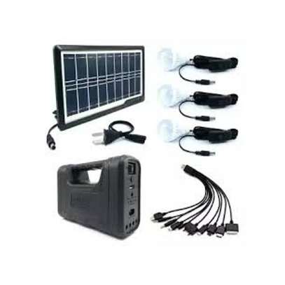 GDLITE Solar Panel, LED Lights And Phone Charging Kit Free Torch image 2