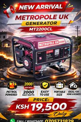 Metropole UK MT2200CL Petrol Generator 2000W image 2