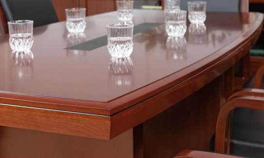 Office Table; 240cm Tufted Accent Boardroom Table image 4