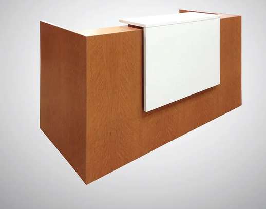 1.2m Wooden Office Reception Desk image 8