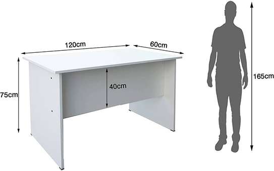 Office desks: 1.2m office desk with leg space image 3