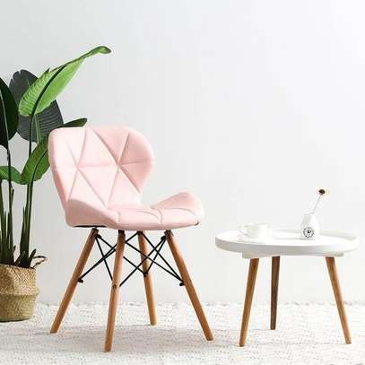 Dining Chair; Elegant Eames Leather Dining Chair image 10