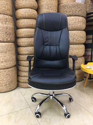 Leather generic orthopedic home office chair image 2