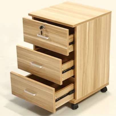 Cabinets : 3-Drawer Wooden Pedestal Cabinet image 5
