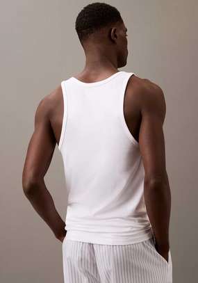 Men's 3 Pack Cotton Sleeveless Vests - Calvin Klein image 2