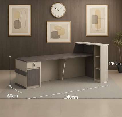Professional Front Desk – Modern MDF Design [2.4M] image 6
