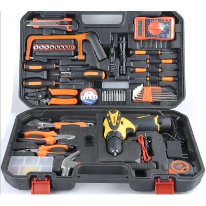 12V Cordless Drill for Home wireless Repair Kit Tool image 1