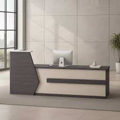 Professional Front Desk – Modern MDF Design [2.4M] image 2