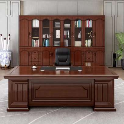Luxury Solid Wood Executive Desk for CEOs and Managers image 1