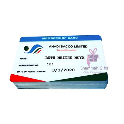 Plastic ID Cards for membership, staff, students. Design and printed @ reasonable prices within reasonable timelines. image 1