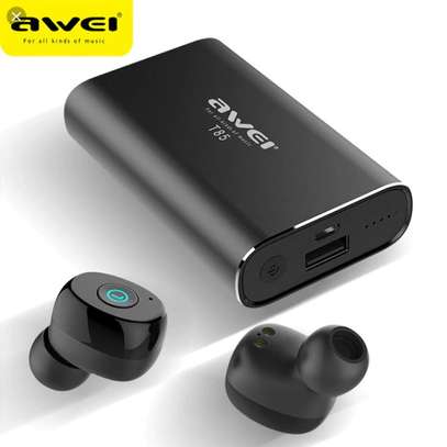 Awei T85 Binaural Wireless Bluetooth V5.0 Headset Mini TWS Earphone image 3