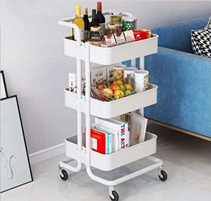 3 tier movable kitchen trolley rack- image 1