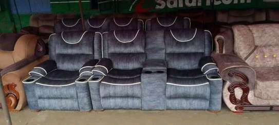 5seater Recliner sofa-set with good finishing image 1