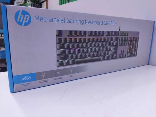 HP GK400F Backlit Gaming Corded Mechanical Keyboard image 1
