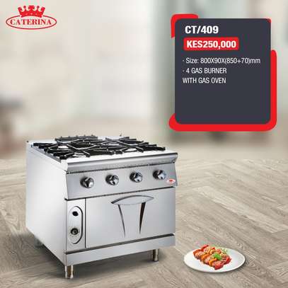Caterina 4 gas burner with gas oven image 1