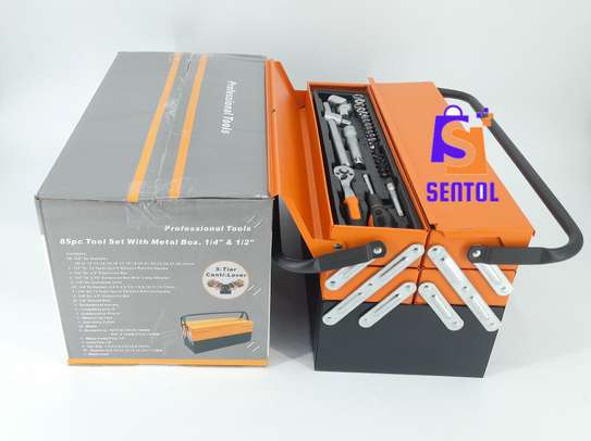 Complete Tool Set With Cantilever Metal Toolbox Tool Box image 6